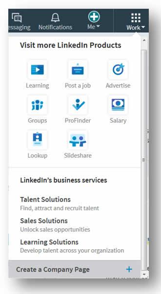 LinkedIn   Create Comp Page